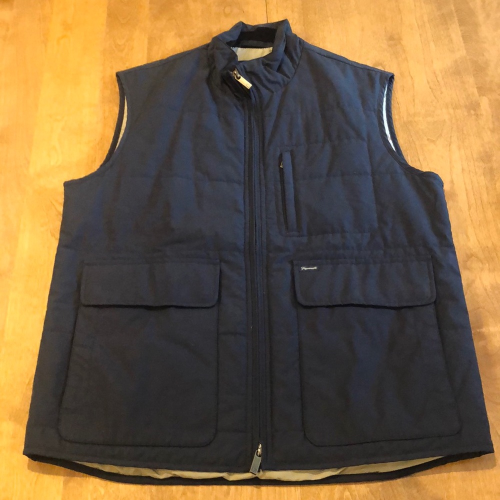 Faconnable zip up vest